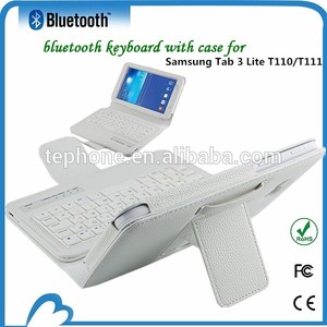 <span class=keywords><strong>Irulu</strong></span> 7" <span class=keywords><strong>tablet</strong></span> <span class=keywords><strong>pc</strong></span> support de clavier en cuir pu cas pour samsung onglet 3 liteécran t110/t11, sa01-- c - Product Image 1