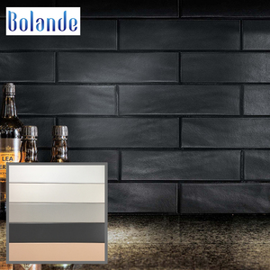 Accueil imperméable <span class=keywords><strong>cuisine</strong></span> dosseret <span class=keywords><strong>carrelage</strong></span> mural noir blanc gris beige <span class=keywords><strong>rose</strong></span> mat finition vitrage carreaux de métro - Product Image 3