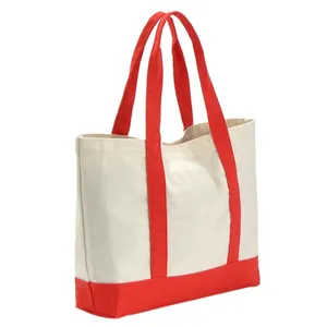 Custom Reusable Luxury Grocery Carry Bag Eco Friendly Cloth Pouch Waxed Cotton Canvas Tote Shopping With Logo Print