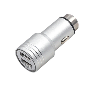 Metal seguridad martillo 1A doble puerto cargador <span class=keywords><strong>de</strong></span> coche para el teléfono móvil - Product Image 1