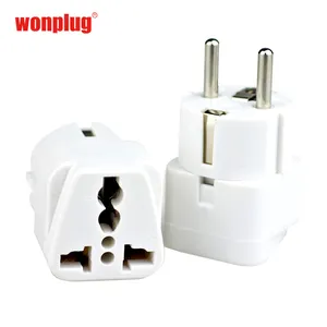 international socket world travel adapter plug to Germany Korea Europe plug adaptor