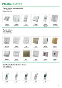 سطح جبل مكشوف الباب الخلفي الإفراج عن الوصول التحكم مربع البلاستيك دفع زر الخروج - Product Image 6