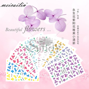 Autocollants <span class=keywords><strong>3</strong></span> <span class=keywords><strong>D</strong></span> à motif de fleur auto-adhésifs pour <span class=keywords><strong>nail</strong></span> <span class=keywords><strong>art</strong></span>, 14 nouveaux modèles - Product Image 3