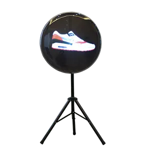 2019 3D LED Fan with Folding Blades Hologram Cover Advertising Display Equipment Wholesale