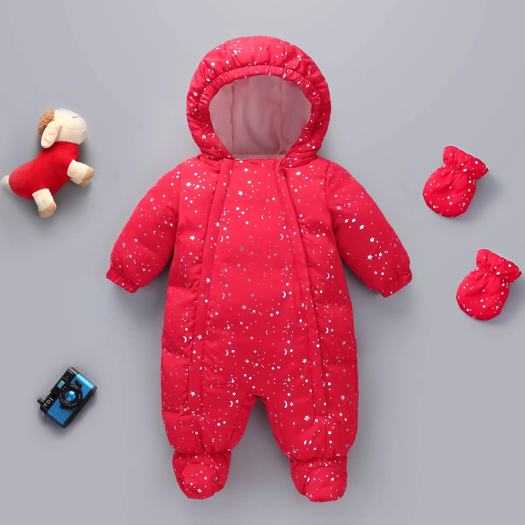 YQ356 traje de nieve para bebé recién nacido, ropa de nieve, abrigos para niño, pelele cálido, mono de invierno, peleles de bebé cálidos