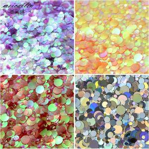 12 cajas/Set Mermaid pescado Escala de uñas lentejuelas escamas redondas del clavo decoraciones - Product Image 4