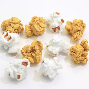 Kawaii 100 pcs Popcorn DIY Slime Charms 用品配件为黏泥填料微型树脂儿童聚合物塑料礼品