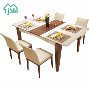 Set <span class=keywords><strong>Tavolo</strong></span> <span class=keywords><strong>da</strong></span> Pranzo <span class=keywords><strong>Allungabile</strong></span> in Legno Moderno per <span class=keywords><strong>Cucina</strong></span>, Vendita all'Ingrosso - Product Image 6