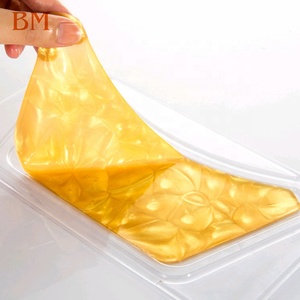 Masker Pengencang Kulit, Masker Leher Kristal Gel Kolagen Emas Tambal Perawatan Kulit Leher 24K - Product Image 2