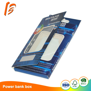 Caja de embalaje de batería de teléfono móvil de papel artístico, colgador de impresión de logotipo personalizado, caja de teléfono móvil con ventana transparente, venta al por mayor