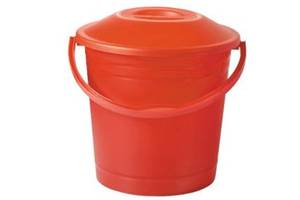 13 Ltr Frosty Plastic <b>Bucket</b> with Lid for Storage - Product Image 2