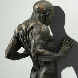 Statua da Parete 3D in Metallo Moderno <span class=keywords><strong>per</strong></span> Decorazione <span class=keywords><strong>Casa</strong></span>, Scultura in Bronzo Fuso a Prezzo Conveniente - Product Image 3