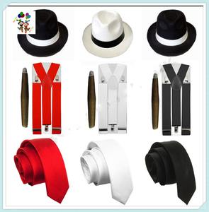 20대 파티 펌프 테마 남성 갱스터 블랙 페도라 모자 HPC-2088 - Product Image 5