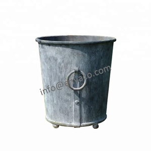 <span class=keywords><strong>Pot</strong></span> de fleur antique de grand arbre de jardin, grand <span class=keywords><strong>pot</strong></span> d'arbre extérieur <span class=keywords><strong>en</strong></span> <span class=keywords><strong>zinc</strong></span> jardinière <span class=keywords><strong>en</strong></span> métal fer style américain jardinière conique vintage - Product Image 5