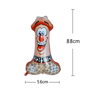 Décoration de fête de célibataire, ballons en aluminium gonflables en forme de pénis <span class=keywords><strong>humain</strong></span> pour fête d'adultes, même pénis pour toujours - Product Image 2