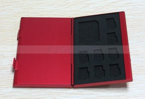 12 in1 grande capacità della scheda di memoria scatola di stoccaggio in alluminio per 4 <span class=keywords><strong>SD</strong></span> SDHC Sdxc <span class=keywords><strong>MMC</strong></span> 8 TF SIM Card OEM stampa Logo - Product Image 6