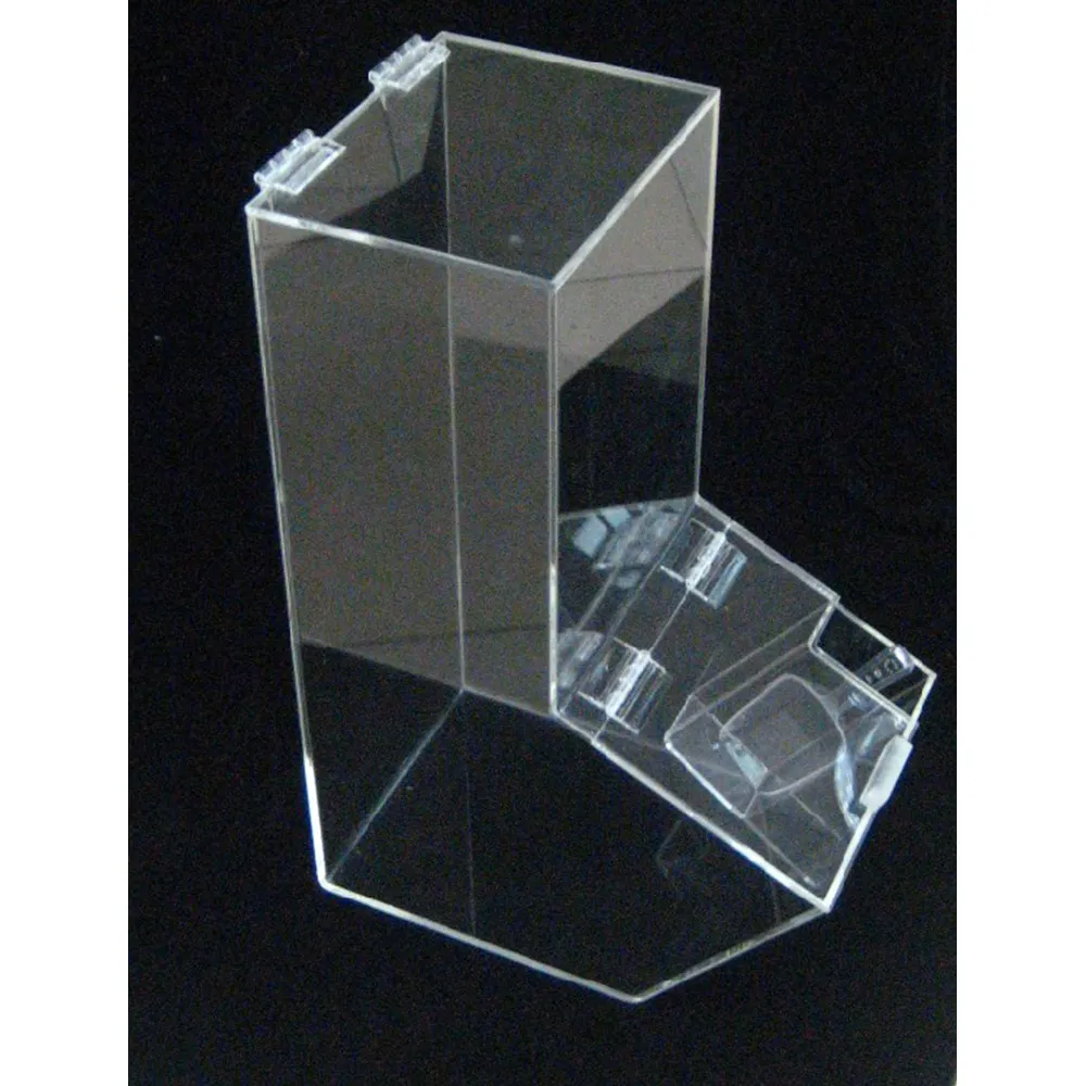 Plexiglass Lucite Stackable Rõ Ràng Acrylic Kẹo Chủ Hiển Thị Bin Container Box Với 2 Ngăn