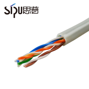 Sipu tốc độ cao Nhà Máy Giá 0.4cca CAT5E UTP PVC HDPE bị mắc kẹt dây dẫn 305m chiều dài 4 cặp trắng Mạng Cáp - Product Image 2