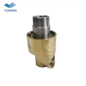 90 degree threaded connection High speed water rotary joint brass housing
