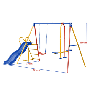 Easy — balançoire de jardin en métal, siège d'extérieur avec deux places, pour enfants