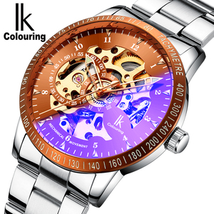 Orologio da Uomo IK Colouring 98226 98226G-3, Lussuoso Orologio Meccanico Automatico in Acciaio Inox e Pelle, Impermeabile - Product Image 5