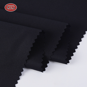 Fabricación China de fantasía de los hombres negro liso TR Pantalones de traje de tela material de tela para prendas de vestir - Product Image 3