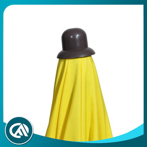 Best seller de aluminio de lujo <span class=keywords><strong>mango</strong></span> Playa <span class=keywords><strong>paraguas</strong></span> de color amarillo brillante - Product Image 3