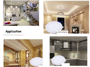 Moderna Lámpara LED de Panel Plano Empotrada Ultrafina Redonda para Techo, de Aluminio, 3W-36W, Precio de Fábrica, SMD, para Oficina Comercial - Product Image 5