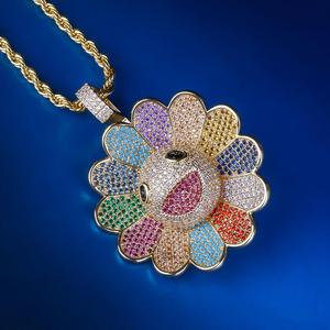 KRKC & CO Colgante Spinner Fidget Flor De Murakami de oro de 14k - Product Image 3