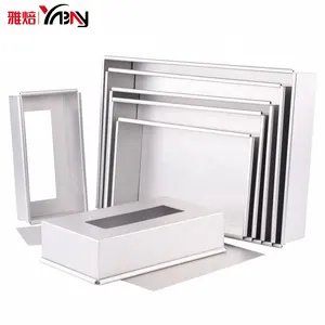 New arrival Removable Bottom 3D removable non-stick rectangle aluminum chiffon cake mold