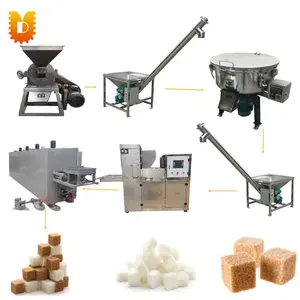 Linha de produção de processamento de açúcar, cubo de café automático 200 kg/h