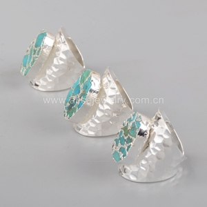 S1284 Nhẫn Ngọc Lam Tự Nhiên Độc Đáo Trang Sức Nhẫn Ngọc Lam Lớn Thiết Kế Nhẫn Đá Cho Nữ - Product Image 5