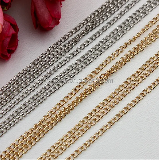 Wholesale metal chain small link chain diy bag accessory garment accessory