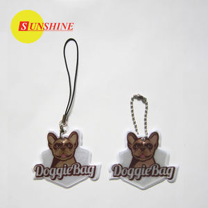 SONNENSCHEIN werbe pvc reflektierende tier glow in the dark sicherheits keychain - Product Image 6