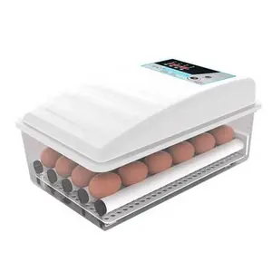 Mini incubadora de huevos comercial, gran oferta de 2019, incubadora de 25 huevos con bandeja de rodillo de huevos