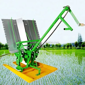 Paddy Rice Plant Transplanter 2 Rows Machine For Big Sale