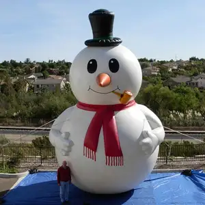 Diskon besar-besaran 2023 boneka salju tiup Natal, manusia salju Natal tiup untuk iklan