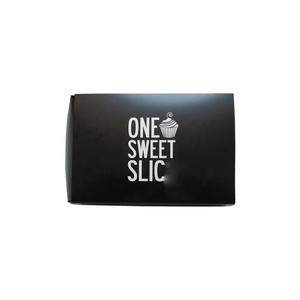 Logo personalizzato Food Grade Nero Scatola di Fiammiferi Stile Scatole E Inserti Cupcake Scatole di Imballaggio Alimentare - Product Image 5