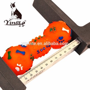 Yangzhou Yingte PVC <span class=keywords><strong>dog</strong></span> chew toys orange bone - Product Image 6