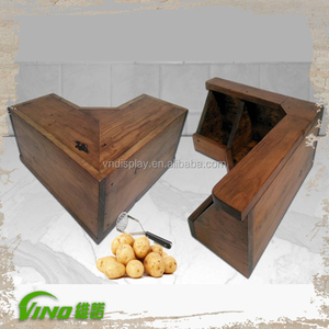 Contenedor de almacenamiento de madera respetuoso con el medio ambiente, diseño de varias secciones para una organización eficiente de productos de cocina - Product Image 5