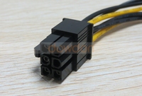 Conector de alimentación de tarjeta gráfica PCI-E, IDE Dual de 4 pines a 6 pines