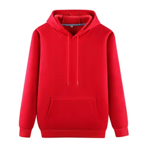 Tùy Chỉnh Nhãn Hiệu Riêng Mens Hoodies Áo Nỉ Quần Áo, Mens Crewneck Áo Với Túi, Nam Pháp Terry Một Mảnh Hoodies