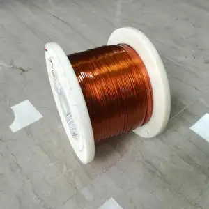 Enameled Flat Copper Wire Flat Enameled Copper Wire With Thermal Rating 180 - 220