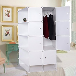 Nhựa DIY Modular <span class=keywords><strong>15</strong></span> <span class=keywords><strong>Cube</strong></span> Tủ Quần Áo Tủ Quần Áo Tổ Chức Lưu Trữ - Product Image 4