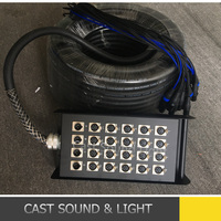 Cable de Audio XLR de 24 Canales Personalizado con Caja de Escenario y Cubierta Antipolvo