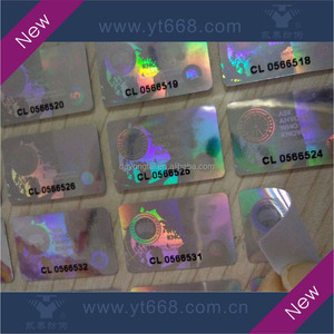 Hình Ảnh Động Tùy Chỉnh 3d Hologram Sticker Với Số Serial Đen. - Product Image 4