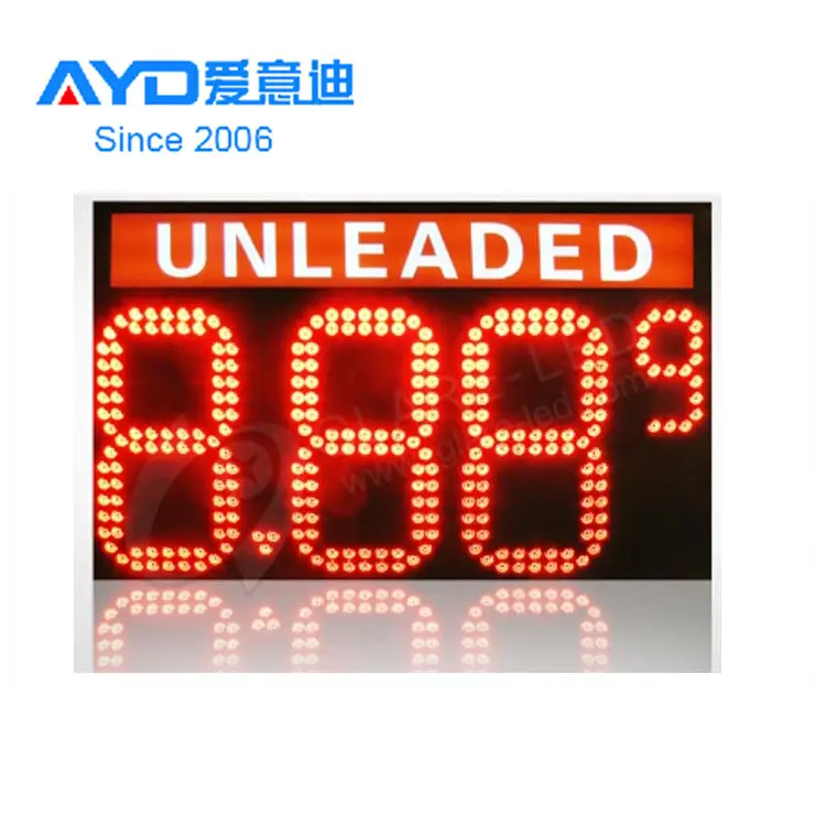 24inch Regular LED Panels Digital Gas Station LED Gas Price Sign Outdoor LED Display Screen