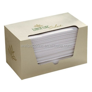 Tissu-Comme D'hôtes <span class=keywords><strong>Serviettes</strong></span> <span class=keywords><strong>Serviettes</strong></span> Blanc avec Décoratif Or Cercle 1/6 Fold 17 Pouce par 12 Pouce 100 Unités par <span class=keywords><strong>Paquet</strong></span> - Product Image 4