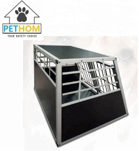 Büyük Köpek Sandık Sağlam Kafes Araba Taşıma Çift Taşıyıcı Bölme Duvar Güvenli - Product Image 3