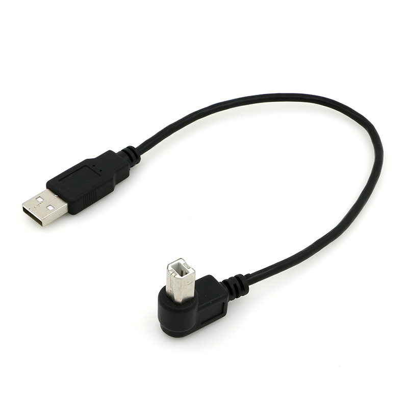 Новый дизайн печати преобразователь usb a-b usb a штекер вверх вниз l форма 90 градусов угол usb Тип b Штекер кабель принтера для принтера